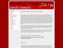 Tablet Screenshot of benoitchalland.net